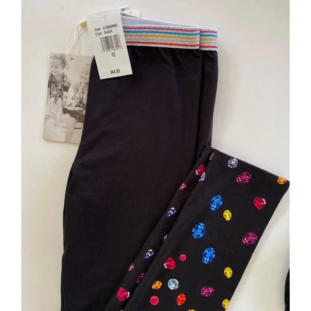 NWT Two pairs of black leggings, Size 10 - Picture 2 of 5